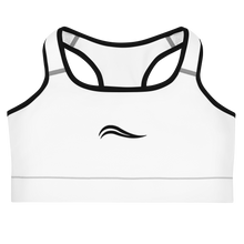 Load image into Gallery viewer, Swirl Sports Bra - White