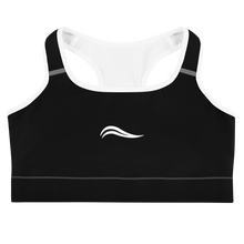 Load image into Gallery viewer, Swirl Sports Bra - Black