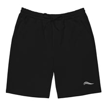 Load image into Gallery viewer, Men's Swirl Fleece Shorts - Black/White