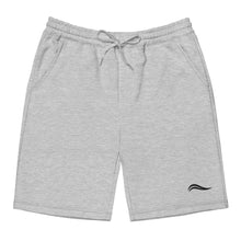 Load image into Gallery viewer, Men's Swirl Fleece Shorts - Black/White