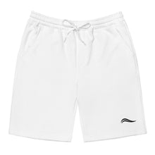 Load image into Gallery viewer, Men's Swirl Fleece Shorts - Black/White