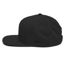 Load image into Gallery viewer, Swirl Snapback Blackout